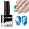 GV1122 THR3E STROKES Ocean Wave Blooming Gel Nail Polish 7.5ml, White Wave Blooming Liquid for Spreading Wave Effect, High Fluidity DIY Marble Nail Art, Use Over Uncured Base Gel