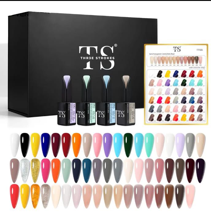 GV182 THR3E STROKES 60 Pcs Classic Series Set 15ml Gel Polish