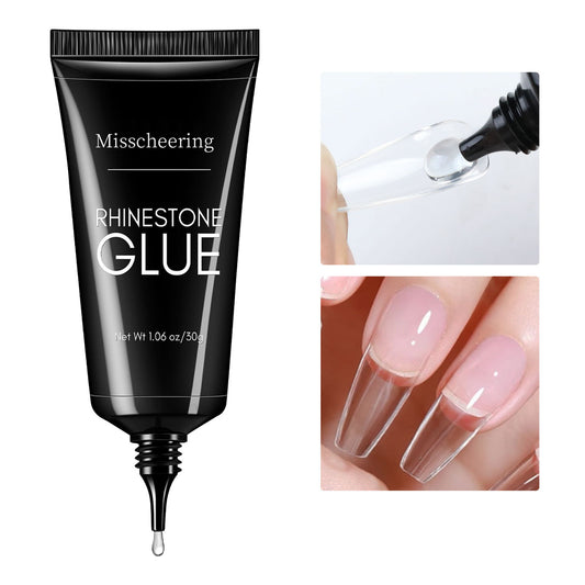 GV701 Misscheering Rhinestone Nail Glue – 30g Strong Adhesive Gel for Nail Tips & Nail Art Decoration