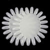 GV595 10Pcs White Acrylic Wheel False Nail Art Tips Practice Display for Nail Art Tool
