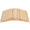 GV1163 100PCS Professional Orange Wood Sticks for Nails (3 Inch) - Dual-Ended Wooden Cuticle Pusher & Remover Set - Non-Toxic Disposable Wood Tools for Manicure, Pedicure & Nail Art