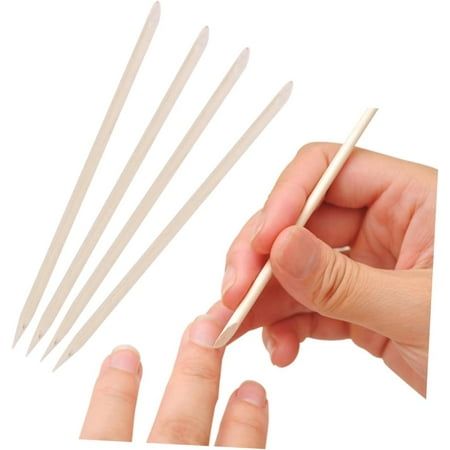 GV588 Wooden Cuticle Pusher Sticks – Dual-Ended Manicure & Pedicure Tools