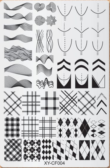 GV732 Floral Nail Stamping Plates – Nail Art Stamp Templates for Creative Manicure Designs (Stamper Free) Pattern may vary