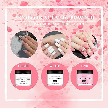 GV717 Acrylic Powder 30g – Professional Polymer Nail Powder for Acrylic Nail Extensions