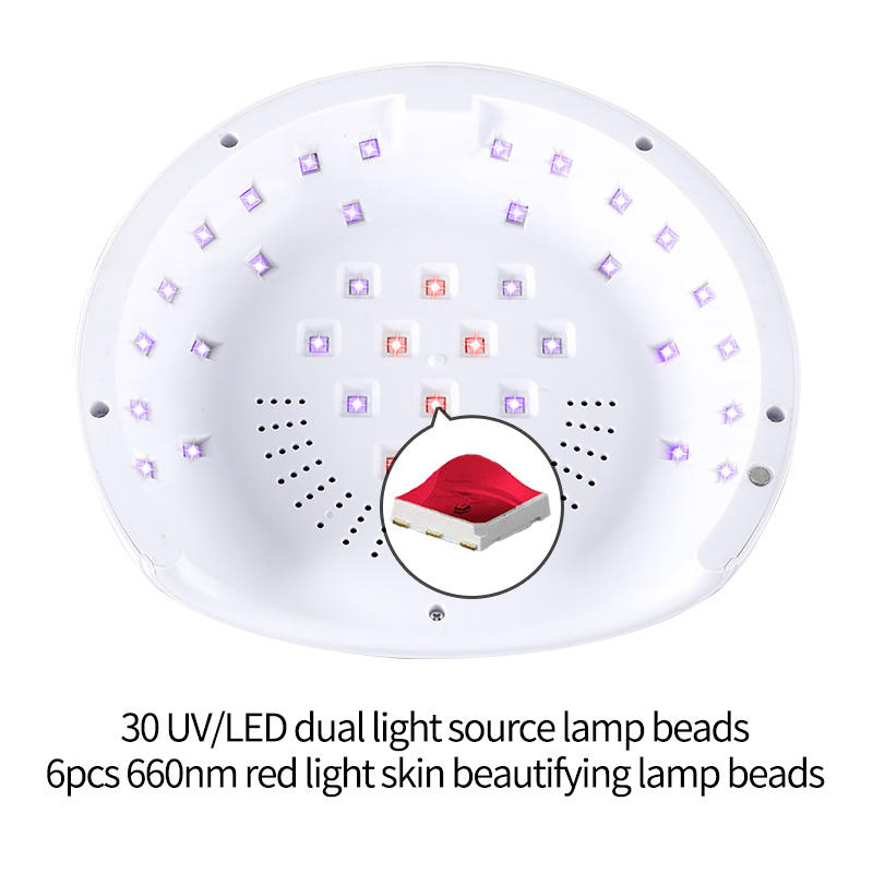 GV674 UV/LED Nail Lamp Dryer with Digital Display & Timer Settings
