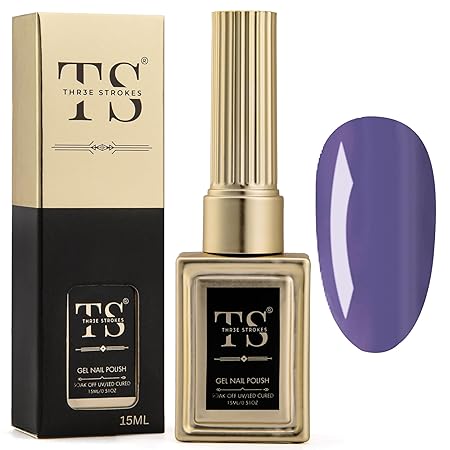 GV189 THR3E STROKES Professional UV Gel Nail Polish, HEMA-FREE Lasts Upto 21 Days, Super Glossy Finish, Non-Chipping, Non-Smudging, Quick Drying Nail Polish,15 ml (15ML)