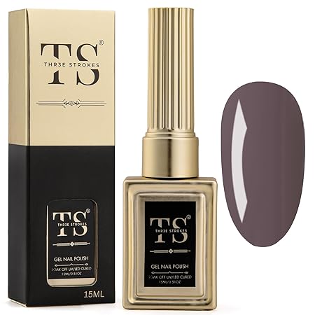 GV189 THR3E STROKES Professional UV Gel Nail Polish, HEMA-FREE Lasts Upto 21 Days, Super Glossy Finish, Non-Chipping, Non-Smudging, Quick Drying Nail Polish,15 ml (15ML)