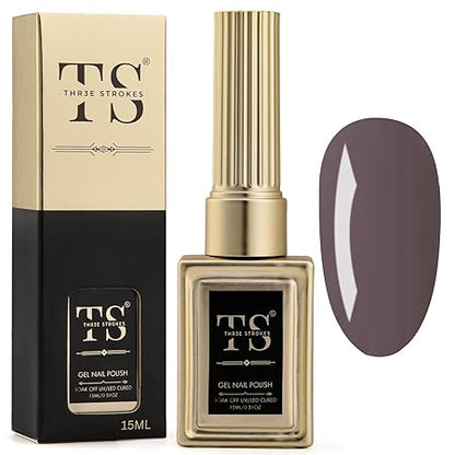 GV189 THR3E STROKES Professional UV Gel Nail Polish, HEMA-FREE Lasts Upto 21 Days, Super Glossy Finish, Non-Chipping, Non-Smudging, Quick Drying Nail Polish,15 ml (15ML)