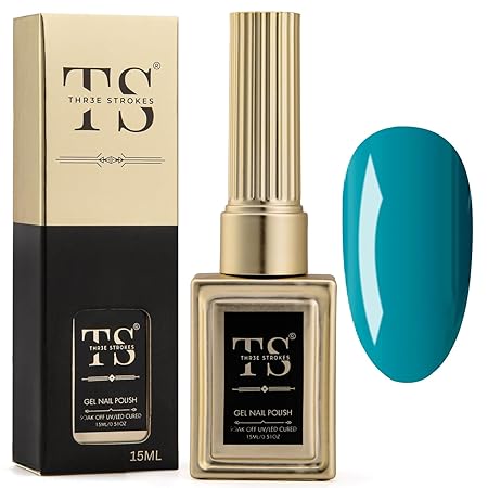 GV189 THR3E STROKES Professional UV Gel Nail Polish, HEMA-FREE Lasts Upto 21 Days, Super Glossy Finish, Non-Chipping, Non-Smudging, Quick Drying Nail Polish,15 ml (15ML)