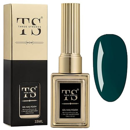 GV189 THR3E STROKES Professional UV Gel Nail Polish, HEMA-FREE Lasts Upto 21 Days, Super Glossy Finish, Non-Chipping, Non-Smudging, Quick Drying Nail Polish,15 ml (15ML)