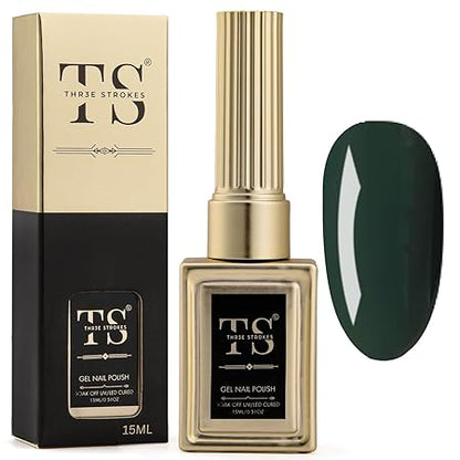 GV189 THR3E STROKES Professional UV Gel Nail Polish, HEMA-FREE Lasts Upto 21 Days, Super Glossy Finish, Non-Chipping, Non-Smudging, Quick Drying Nail Polish,15 ml (15ML)