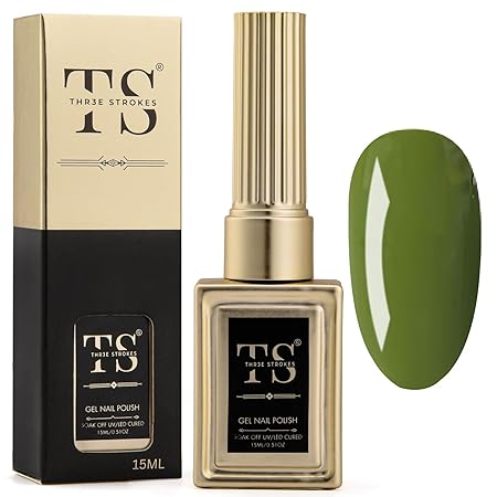 GV189 THR3E STROKES Professional UV Gel Nail Polish, HEMA-FREE Lasts Upto 21 Days, Super Glossy Finish, Non-Chipping, Non-Smudging, Quick Drying Nail Polish,15 ml (15ML)