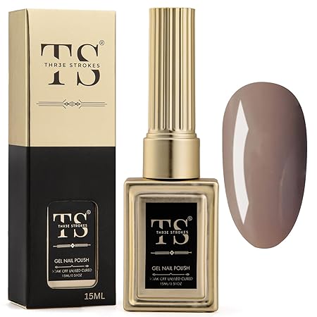 GV189 THR3E STROKES Professional UV Gel Nail Polish, HEMA-FREE Lasts Upto 21 Days, Super Glossy Finish, Non-Chipping, Non-Smudging, Quick Drying Nail Polish,15 ml (15ML)