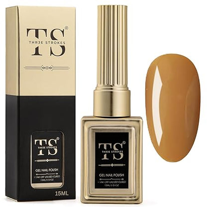 GV189 THR3E STROKES Professional UV Gel Nail Polish, HEMA-FREE Lasts Upto 21 Days, Super Glossy Finish, Non-Chipping, Non-Smudging, Quick Drying Nail Polish,15 ml (15ML)