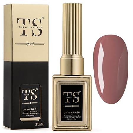 GV189 THR3E STROKES Professional UV Gel Nail Polish, HEMA-FREE Lasts Upto 21 Days, Super Glossy Finish, Non-Chipping, Non-Smudging, Quick Drying Nail Polish,15 ml (15ML)