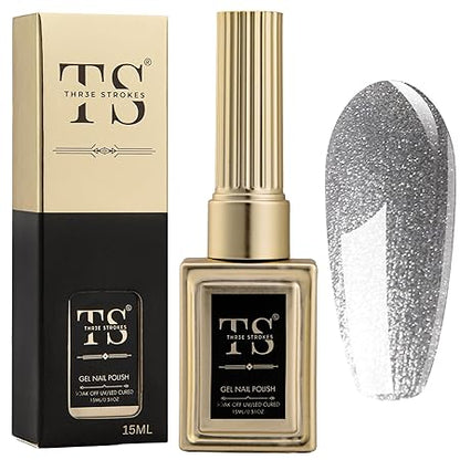 GV189 THR3E STROKES Professional UV Gel Nail Polish, HEMA-FREE Lasts Upto 21 Days, Super Glossy Finish, Non-Chipping, Non-Smudging, Quick Drying Nail Polish,15 ml (15ML)