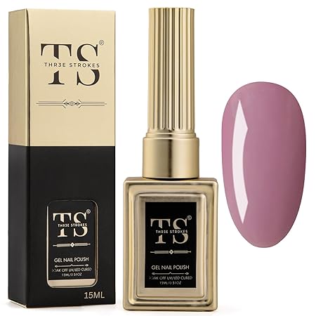 GV189 THR3E STROKES Professional UV Gel Nail Polish, HEMA-FREE Lasts Upto 21 Days, Super Glossy Finish, Non-Chipping, Non-Smudging, Quick Drying Nail Polish,15 ml (15ML)
