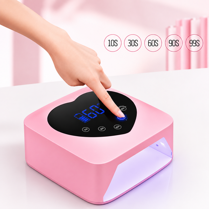 GV1123 UV LED Nail Lamp Cordless 72W Portable Nail Dryer Light Rechargeable UV Light for Gel Nails Polish