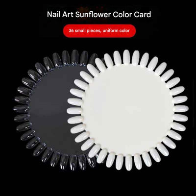 GV886 Nail Art Sunflower Color Card – 36 Tips Nail Display Palette