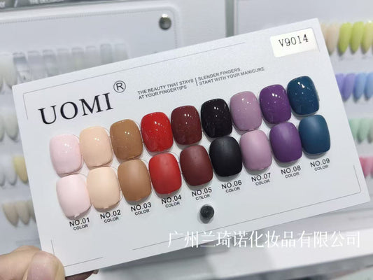 GV550 UOMI 9pcs Gel Polish Set With Shade Card 15ml (V9014)