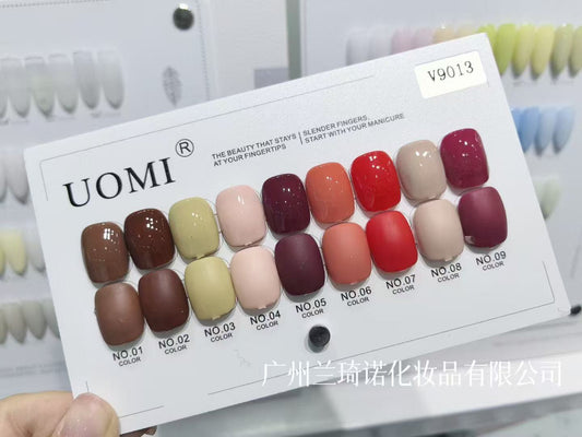 GV551 UOMI 9pcs Gel Polish Set With Shade Card 15ml (V9013)