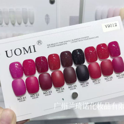 GV554 UOMI 9pcs Gel Polish Set With Shade Card 15ml (V9012)