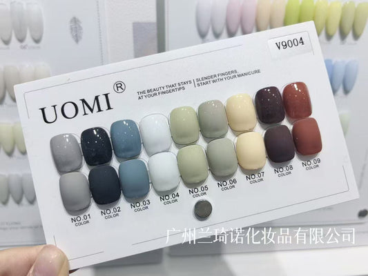 GV558 UOMI 9pcs Gel Polish Set With Shade Card 15ml (V9004)