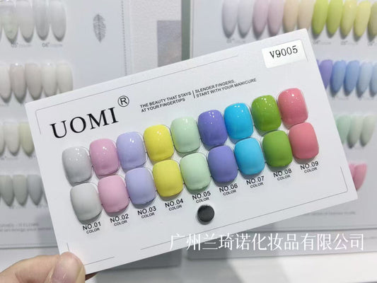 GV560 UOMI 9pcs Gel Polish Set With Shade Card 15ml (V9005)