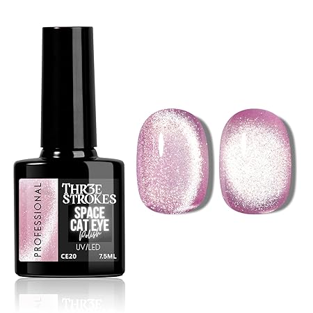 GV817 THR3E STROKES 9D Glitter Cat Eye Gel Magnetic Nail Polish Art Manicure DIY at Home Soak Off UV Gel 7.5ML