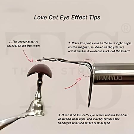 GV203 THR3E STROKES HEART MAGNET 3D Cat Eye Gel Polish Nail Magnet Tool for Nail Art Design Magnetic LED Polish Soak Off UV Gel DIY Magnet Stick Manicure Art Tools Kit for Salon Studio or Home (PINHeartMAGNET) (PIN)