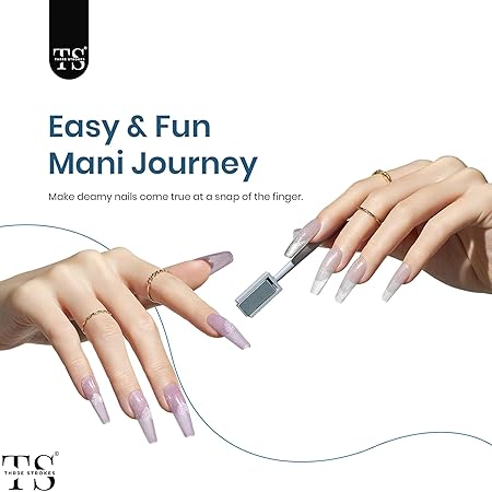 GV212 THR3E STROKES Gel NailPolish Cat Eye Gel Nail Polish Set, 6 Color Jelly Shimmer Glass Cat Eye Gel Nail Polish with Magnet Nude Reflective Clear Champagne Pink Purple Magnetic Gel Polish Gift Set 7ML (UV/LED LIGHT REQUIRED) (ASTEROID N54, )