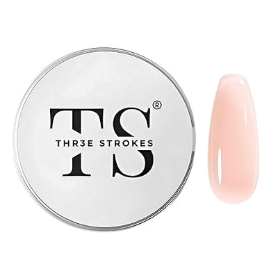 GV226 THR3E STROKES Builder Gel for Nails – 15ml | Clear, White, Pink, Nude | Professional Hard Gel for Nail Extensions, Overlays & Sculpting | Salon-Quality UV/LED GelNail Builder (Nude)