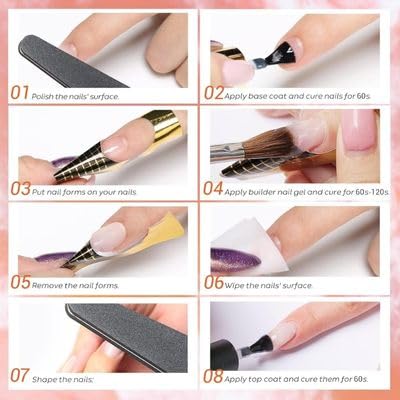 GV226 THR3E STROKES Builder Gel for Nails – 15ml | Clear, White, Pink, Nude | Professional Hard Gel for Nail Extensions, Overlays & Sculpting | Salon-Quality UV/LED GelNail Builder (Nude)