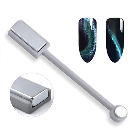 GV256 THR3E STROKES Double-head Magic Magnet Stick For 3D Magnetic Cat Eye Gel Nail Polish Nail Art Manicure Tool (DOUBLE END)