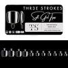 GV284 THR3E STROKES Soft Gel NailTips, Full Cover Clear Soft Nail Tips for Artificial False Nails Extension Nail Salons DIY NailArt with Box, 550PCS (TOE NAILS P1)
