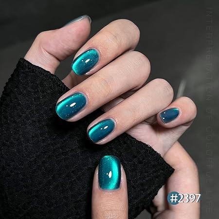GV285 THR3E STROKES Glitter Cat Eye Gel Nail Polish Set with Magnet Colorful Galaxy for Holographic Cat Eye, Salon Gel Manicure and Nail Art DIY at Home Specific for Nail  (NEBULA)