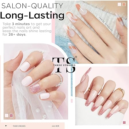 GV314 THR3E STROKES Gel Nail Polish Set - 6 Colors Gel Polish Glitter Gel Polish Sparkle Nail Polish Gel Manicure DIY Salon Nail Art Gifts (FAIRY LOVE 89, 7.5ML)