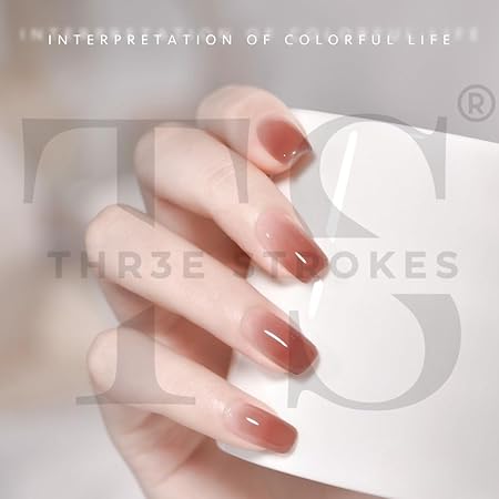 GV322 THR3E STROKES Gel Nail Polish Set - 6 Colors Gel Polish Glitter Gel Polish Sparkle Nail Polish Gel Manicure DIY Salon Nail Art Gifts (LUXE, 7.5ML)