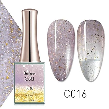 GV328 THR3E STROKES SET OF 6. CANNI 16ml Broken Gold Series Nail Gel Polish: C013-C018