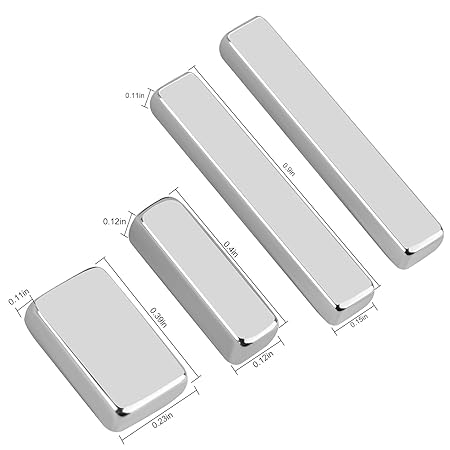 GV337 THR3E STROKES 4 Pcs Mini Nail Magnet Set, Assembled Cat Eye Gel Nail Polish Magnet Tool Magnetic Cat Eye Magnet for Nails Cat Eye Magnets Sticks Nail 3D Design DIY Home Salon (4 PCS MINI SET)