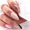 GV356 THR3E STROKES Press-On Nails, FakeNails Manicure set Salon look Nails Includes 24Nails, 1sheet gluetabs,1 Alcohol wipe,1 Manicure Stick, 1 Mini file. (PN-4)