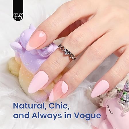 GV391 THR3E STROKES Gel Extension Kit for UV Nail Art - Easy DIY Tips Decoration at Home - Gift for Women (GEL X HALF MATTE KIT A092)