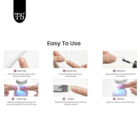 GV391 THR3E STROKES Gel Extension Kit for UV Nail Art - Easy DIY Tips Decoration at Home - Gift for Women (GEL X HALF MATTE KIT A092)