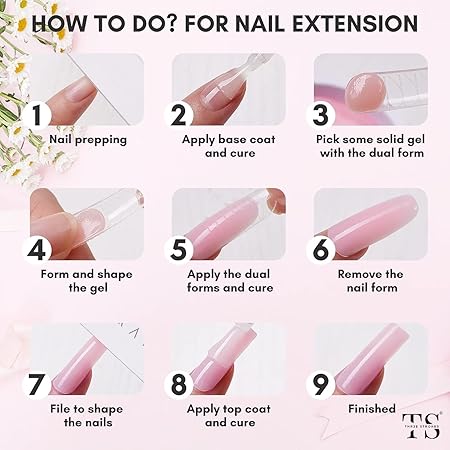 GV396 THR3E STROKES Solid Builder Nail ,15ML 4 in 1 Nail Extension UV Nail Glue for Acrylic Nails Rhinestones Gel 3D Nail Sculpture Gel 3D Molding Hard Gel for Nails UV/LED Nail Lamp Required (WHITE) (UV/LED LAMP REQUIRED)