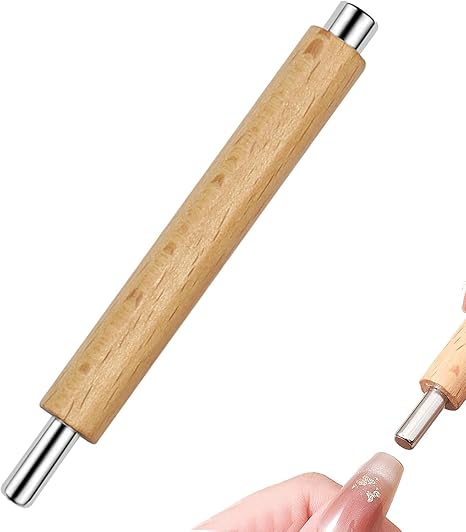 GV402 THR3E STROKES 2 in 1 Nail Magnet, Multifunctional Cat Eye Gel Nail Polish Magnet Pen, 3D Magnetic Nail Polish Stick for Home DIY, Salon, Studio, Nail Art Design Tools (2 IN 1)(BROWN)