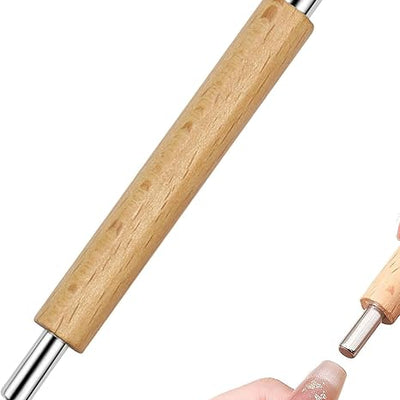 GV402 THR3E STROKES 2 in 1 Nail Magnet, Multifunctional Cat Eye Gel Nail Polish Magnet Pen, 3D Magnetic Nail Polish Stick for Home DIY, Salon, Studio, Nail Art Design Tools (2 IN 1)(BROWN)