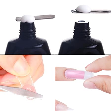 GV435 THR3E STROKES TOXIC FREE POLYGEL NAIL KIT I NAIL ART KIT I POLYGEL NAIL EXTENTION KIT for Builder Gel UV Nail Art Kit Nail Extension Set (PEARL KIT) (12 IN THE SET) (PINK)