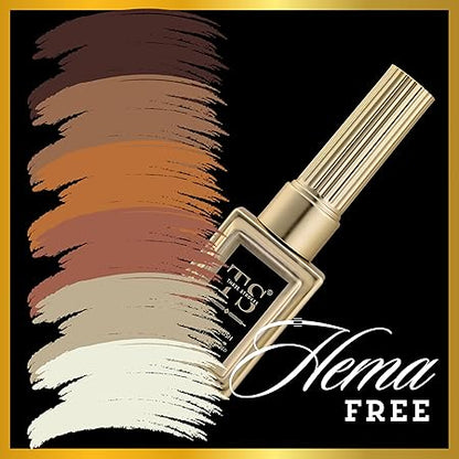 GV444 THR3E STROKES Hema Free Gel Nail Polish Set 6 Colors Gel Polish Manicure Nail Art DIY Home Gifts for Women Girls Rainbow Nails 15ML X 15ML (UV LAMP REQUIRED)(MACHINE SE SUKHENGI) (BROWNIE 72,77,78,80,76,01, 15ml)