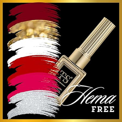 GV447 THR3E STROKES Hema Free Gel Nail Polish Set 6 Colors Gel Polish Manicure Nail Art DIY Home Gifts for Women Girls Rainbow Nails 15ML X 15ML (UV LAMP REQUIRED)(MACHINE SE SUKHENGI) (BRIDAL SWAG 90,74,44,45,63,87, 15ml)