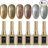 GV450 THR3E STROKES Hema Free Gel Nail Polish Set 6 Colors Gel Polish Manicure Nail Art DIY Home Gifts for Women Girls Rainbow Nails 15ML X 15ML (UV LAMP REQUIRED)(MACHINE SE SUKHENGI) (THE BLING 74,86,73,85,75,87, 15ml)